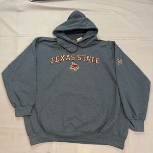 Texas State Bobcat College Y2K Stitch Activewear Hoodie Sweatshirt Men XL-5285